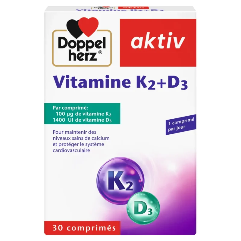 Aktiv Vitamine K2 + D3 Doppel Herz Amélie m'a dit