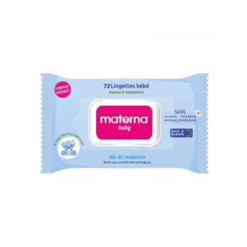 MATERNA LINGETTE BEBE BLEU BT/72